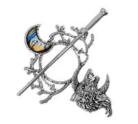 ELAYARD Vintage Viking Hairpin Knot Hair Stick with Intricate Norse Design Easy to Use Bun Pin for Women