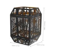 ELAYARD Vintage Wrought Iron Metal Lampshade with Tree Shadow Pattern Decorative Table Lamp Shade for Indoor Home and Office Easy Installation Floor Light Cover