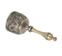 ELAYARD Vintage Zinc Alloy Hand Bell with Chinese Dragon Loud Clear Sound for Wedding Meditation Restaurant Home Yoga Elderly Care Elegant Decorative Desk Call Bell