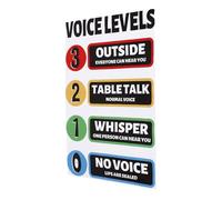 ELAYARD Voice Level Stickers for Classroom Pvc Wall Decals, Noise Poster for Elementary and Middle School, Bright Rules Decor that Attracts Boys and Girls Attention and Will Not Fade