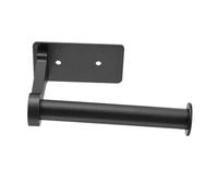 ELAYARD Wall-mounted Aluminum Alloy Toilet Paper Holder Screw Fixed Space-saving Bathroom Tissue Rack Modern Black Design for Kitchen and Toilet