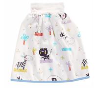 ELAYARD Washable Baby Nappy Pants with Waterproof Cotton Fabric, High-Waist Design Protecting Baby's Belly, Folding Nappy Skirt for Newborn Girls, Essential Diaper Cover for Comfortable