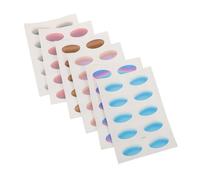 ELAYARD Waterproof Eyeshadow Stickers 6 Sheets Smudgefree Easy Application Party Accessories for Women Beginners Summer Activities Cosplay