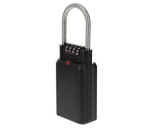 ELAYARD Waterproof Portable Lock Box for Outdoor Use with Large Internal Space and Metal Construction, Set Your Own Combo Code, for Keys and USB Thumb Drives on Doorknobs Or Business Trips