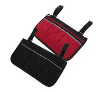 ELAYARD Wheelchair Armrest Storage Bag with Spacious Side Pouches for Walkers and Office Chairs Clean Organizer for Seniors and Mobility Scooters