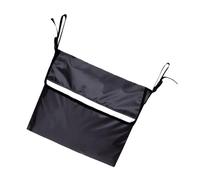 ELAYARD Wheelchair Storage Bag with Spacious Compartments Easy Hook Attachment Oxford Fabric Organizer for Walkers Power Chairs Knee Scooters Black