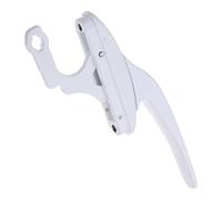 ELAYARD White Lockable Casement Window Handle with Offset Latch Replacement Crank for Sliding Exterior Windows Corrosion-Resistant Lever for Secure Operation and Modern Integration