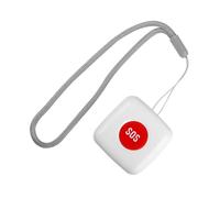 ELAYARD Wireless Emergency Sos Button for Elderly Patient Caregiver Pager Remote with Linkage Fall Alarm for Home Hospital Retirement Use White