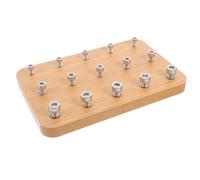 ELAYARD Wooden Peg Board for Hand Rehabilitation with Screws and Nuts, Finger Coordination Training Occupational Therapy Tool for and Adults, Montessori Fine Motor Skill Exerciser