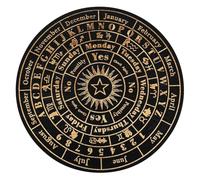 ELAYARD Wooden Pendulum Board Large Dowsing Divination Tool with Carved Symbols for Witchcraft Supplies and Home Decor Spiritual Accent