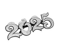 ELAYARD Year Eyeglasses Prop Silver Eye Decoration for Year Party Photo Booth Fun Eyewear for Eve Celebration and Festive Gatherings