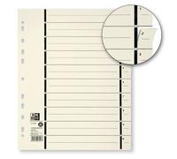 Elba 06457CH Divider for DIN A4 Strong Card Recycled 230 g/m2 Chamois Pack of 10