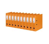 Elba 10 x A4 Strong Line 8cm Wide Plastic Folder - Orange
