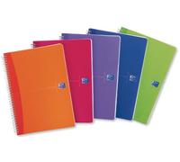 Oxford Office Wirebound Notebook Transparent Assorted A5 (Pack of 5)