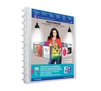 Elba - 100205600 - Polyvision Variozip Customizable Removable Pouch 40 Views (20 pockets) Translucent Polypropylene A4 Clear
