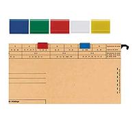 ELBA 100420886 Vertic Colour Tabs for Elba Vertic Suspension Files Pack of 25 Red