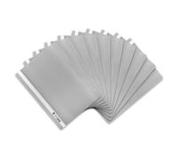 Elba 100742 File Folder A4 Pack of 10 Plastic for Modern 31 x 22,8 x 0,3 cm Grey