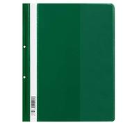 Elba 25 x A4 Plastic 2-Hole File Folders - Green