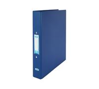 Elba Plastic Ring Binder A4 25mm Capacity 35mm Spine 2 O-Ring Blue (Pack 10) 400001508