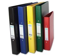 Elba Plastic Ring Binder A4 25mm Capacity 35mm Spine 2 O-Ring Blue (Pack 10) 400001508