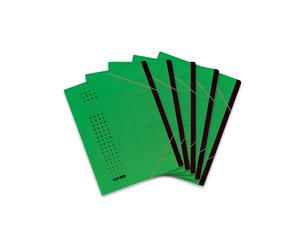ELBA 400002025 File Folder Chic Pack of 5 A4 7 Compartments with Blank Tabs Card
