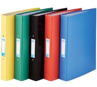 Elba Ring Binder A4+ 25mm Capacity 30mm Spine Paper On Board 2 O-Ring Assorted (Pack 10) 400033510