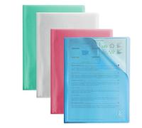 Elba 400065990 A4 40 Pockets Recycled Polypropylene 2nd Life Display Book - Assorted Colours (Pack of 4)