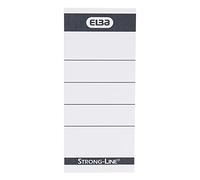 'Elba 400087754 Short/Wide Lever Arch File Spine Labels for "Strong" and "from 250 g/m² Card Pack of 10 White
