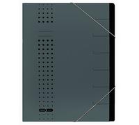 Elba 42495AZ Folder Recycled Card 450 g/m² A4 7 Compartments Charcoal