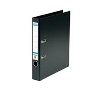 Elba 50mm Lever Arch File Plastic A4 Black 1451-10