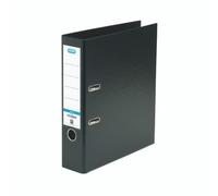 Elba A4 Lever Arch File, 570 Sheet Capacity, 80mm spine, Strongline Plastic on Board, Single, Black