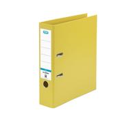Elba 70mm Lever Arch Office File Plastic Binder Stationery Yellow A4 100102166