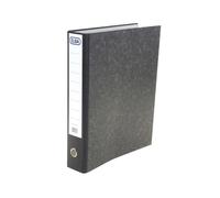 Elba A3 Portrait Lever Arch File, High-Capacity 80mm Spine Holds Up to 630 Sheets, Paper-Covered Board with Metal Lever Mechanism, Spine Label, Black Cloud Effect, 1 Folder