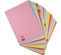 ELBA A - Z Alphabetical Dividers A4 Assorted 20 Part 160 gsm Cardboard 400021450