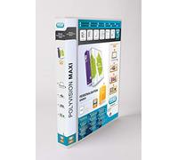 Elba A3 4 D-Ring Binder, 30mm capacity 45mm spine, Presentation Folder with Customisable Cover, Landscape, White (Single)