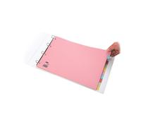 Elba A3 Landscape 10 Part Dividers, 160 gsm Manilla, Assorted, 1 Set