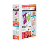 Elba A4 4 D-Ring Binder, 65 mm Capacity, 90mm Spine, Presentation Folder With Customisable Cover, Portrait, White (Single)
