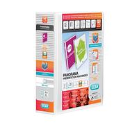 Elba A4 4 D-Ring Binder, 65 mm Capacity, 90mm spine, Presentation Folder with Customisable Cover, Portrait, White (Single)