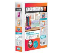 Elba A4+ 4 D-Ring Lever Arch File, 50mm Capacity, 70mm Spine, Presentation Folder With Customisable Cover, Portrait, White