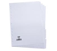 Elba A4 5 Part 160gsm Card Divider - White