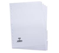 Elba A4 5 Part 160Gsm Card Divider - White