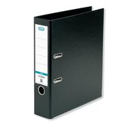 Elba A4 Lever Arch File, 570 Sheet Capacity, 80mm spine, Strongline Plastic on Board, Single, Black