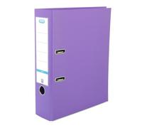 Elba A4 Lever Arch File, 570 Sheet Capacity, 80mm spine, Strongline Plastic on Board, Single, Purple