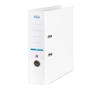 Elba A4 70 mm Strongline Plastic on Board Lever Arch File, White, single
