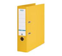 Elba A4 Lever Arch File, 570 Sheet Capacity, 80mm Spine, Strongline Plastic On Board, Single, Yellow