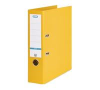 Elba A4 70 mm Strongline Plastic On Board Lever Arch File, Yellow