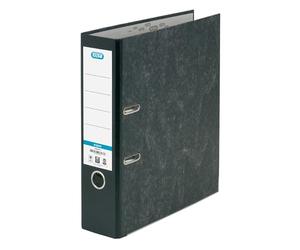 Elba A4 Lever Arch Files, Black Cloud Effect, Durable Matt Paper-on-Board Filing Folders, 80 mm Spine Holds Up to 560 Sheets, Single Folder