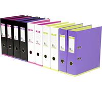 Elba A4+ MyColour Lever Arch File, 80 mm Spine, Assorted colours (Pack of 10)