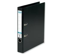 Elba, A4 Lever Arch Files, Slim, Black, Plastic, 1 Folder, 50 mm