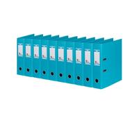 Elba A4 Strong Line 8 cm Wide Plastic Inner and Outer Folder - Mint (Pack of 10)